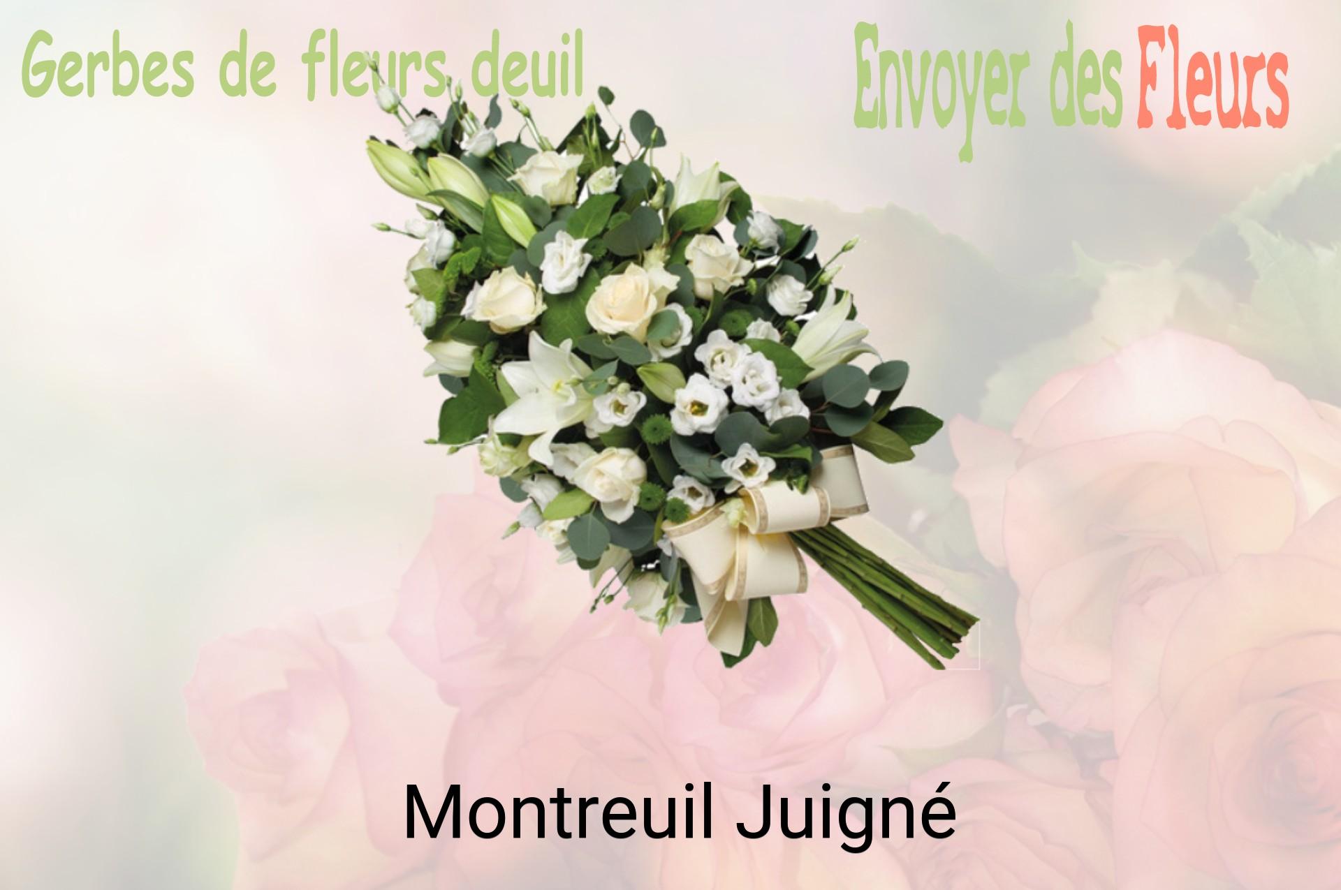 Gerbe de fleurs de deuil livrée à Montreuil-Juigné